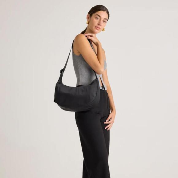 Quince Revive Nylon Crescent Shoulder Bag - Picture 6 of 6